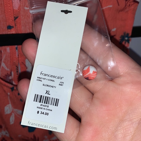 Floral pink tank top - Picture 4 of 4